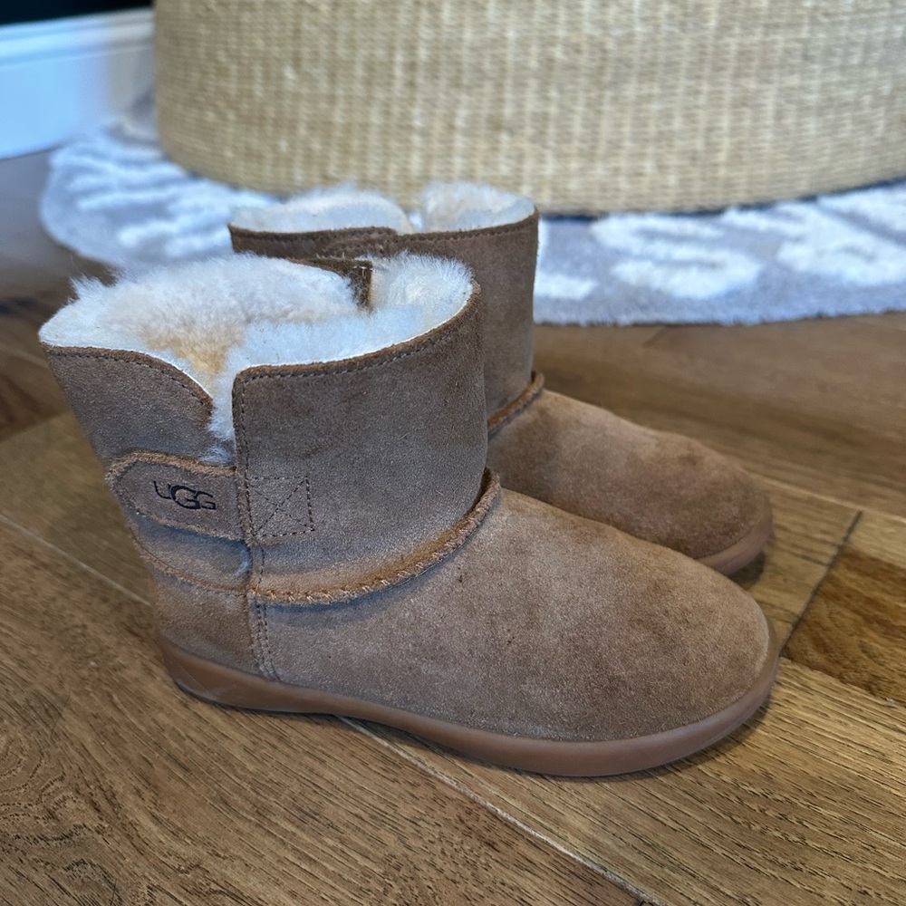 UGG Tan Sheepskin Ankle Boots
